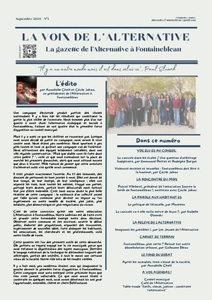 La Voix de l'Alternative_Numéro 1_Sept.2026