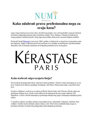 Kako Odabrati Pravu Profesionalnu Negu Za Svoju Kosu