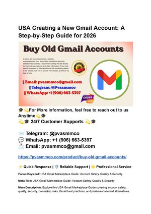 Usa Creating A New Gmail Account A Step By Step Guide For 2026