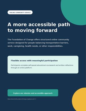 Foundation Of Change Three Page Guide