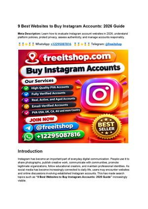 9 Best Websites To Buy Instagram Accounts 2026 Guide