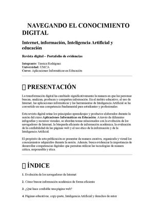 Revista NAVEGANDO EL CONOCIMIENTO DIGITAL