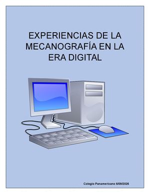 Experiencias De La Mecanografía En La Era Digital
