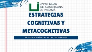 Estrategias Cognitivas Y Metacognitivas
