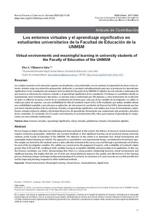 Lectura 2 Los Entornos Virtuales Y El Aprendizaje Significativo