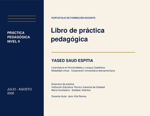 Libro Practica Pedagogica Yased Saud Espitia 2026