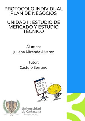 Protocolo Individual Ii Unidad Plan De Negocios