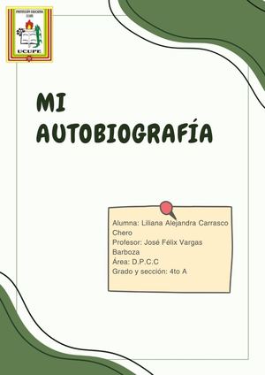 Mi Autobiografia