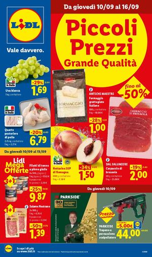 Volantino Lidl Dal 10 Al 16 Settembre 2026