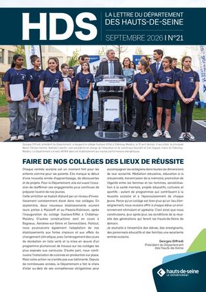 Lettre du Département des  Hauts-de-Seine n° 21 - Septembre 2026