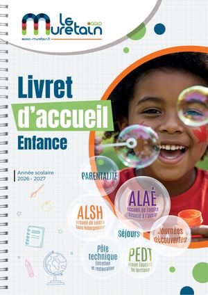 Livret d'accueil enfance 2026-2027