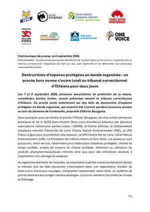 Cp Commun Proces Destructions Especes Protegees Orleans