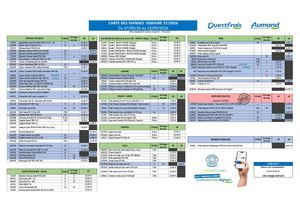 Carte Des Viandes Semaine 37 2026