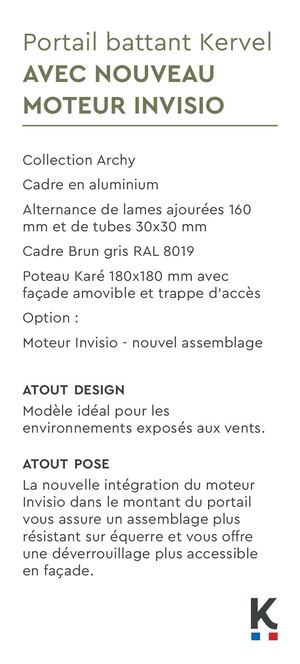 Portail Battant Kervel Moteur Invisio