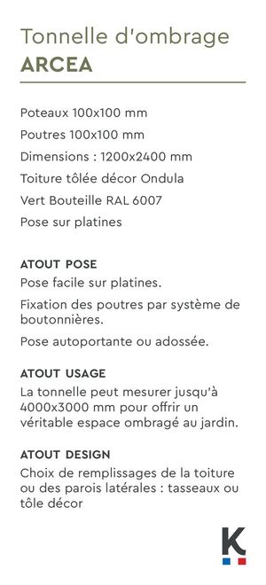 Tonelle D'ombrage Arcea Decor Ondula