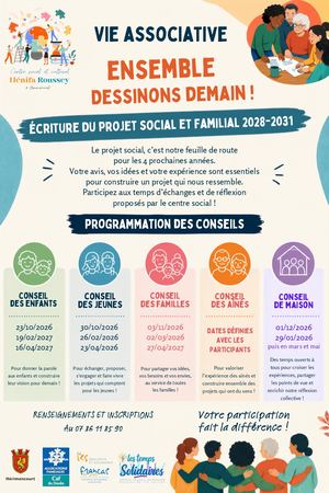 Vie Associative - Centre Social et Culturel Hénifa Roussey -2026 / 2027