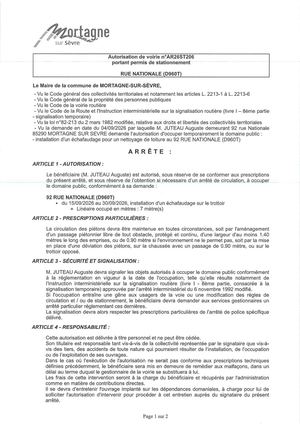 Ar26st206 Av Portant Permis De Stationnement Rue Nationale Du 15 09 Au 30 09 2026