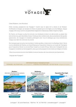 Lettre Des Voyageurs Juillet 2026