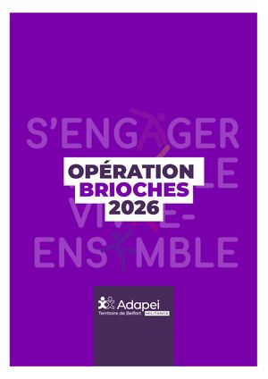 Dossier de presse Adapei Militance Opération Brioches