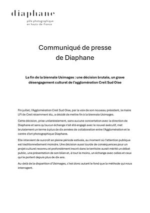 Communique De Presse Usimages 3 Sept