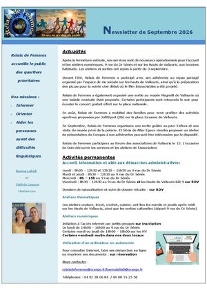 Newsletter Septembre 2026