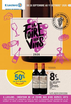 Catalogue Foire Aux Vins C2026 E Leclerc Pont Sainte Maxence