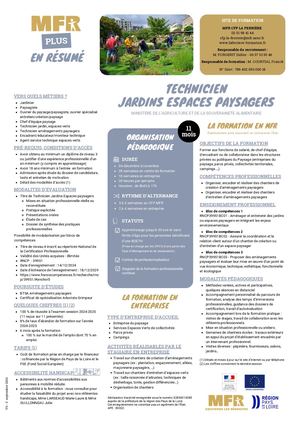 Technicien Jardins Espaces Paysagers