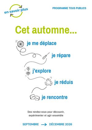 Programme Automne 2026
