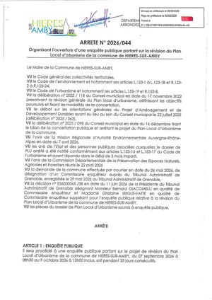 1e Arrete Organisation