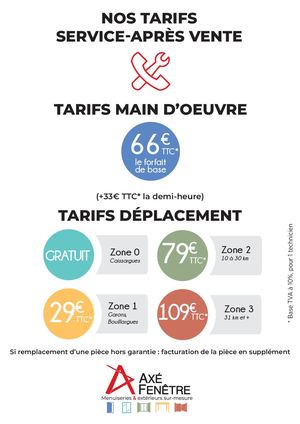 Axe Fenetre Tarifs Sav