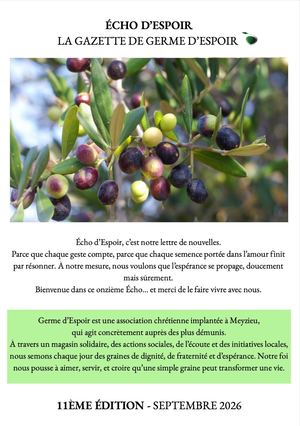 Echo d'Espoir - Septembre 2026