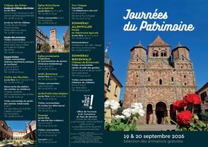 Programme des Journées du Patrimoine 2026