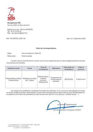 Avis 2026 38 Responsable Juridique Et Assurances