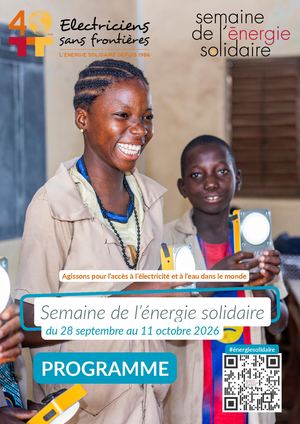 Programme Semaine De L'énergie Solidaire 2026 - Electriciens Sans Frontières