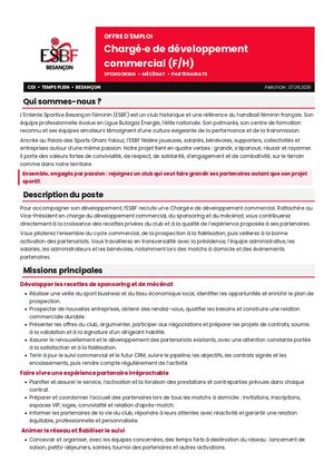 2026 09 07 Esbf Offre Emploi Chargé Dév Commercial