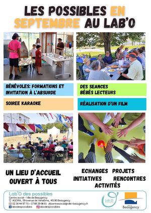 Planning Septembre 2026 Labo des possibles