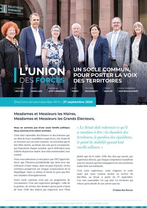 Union Des Forces Senatoriales 2026