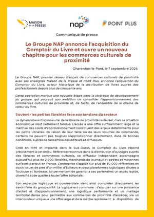 Communiqué de Presse Comptoir Du Livre