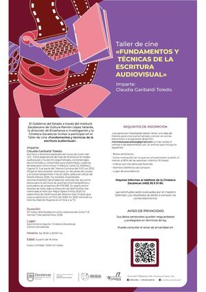 Taller "Fundamentos y técnicas de la escritura audiovisual"