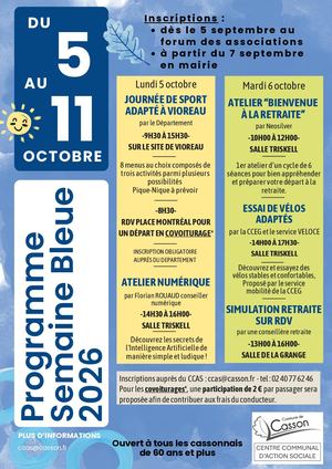 Programme semaine bleue 2026 Casson (mis à jour)
