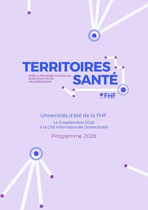 Universités d'été FHF 2026