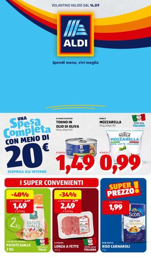 Volantino Aldi Dal 14 Al 20 Settembre 2026