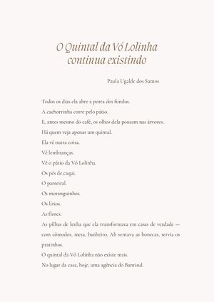 O Quintal Da Vo Lolinha Continua