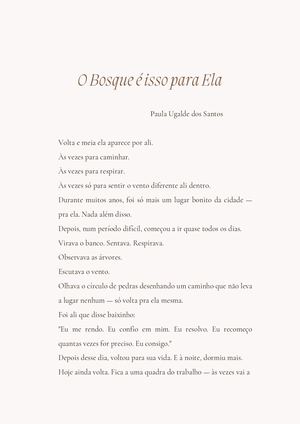 O Bosque E Isso Para Ela