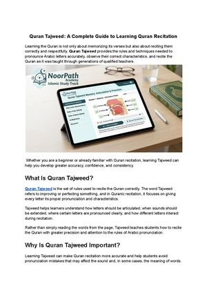 Quran Tajweed A Complete Guide To Learning Quran Recitation