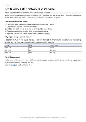 How To Verify Slot Rtp 96 5 Vs 94 5 2026