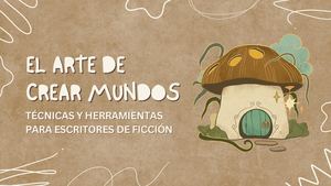Presentación Escritura Y Literatura Ilustrado Beige