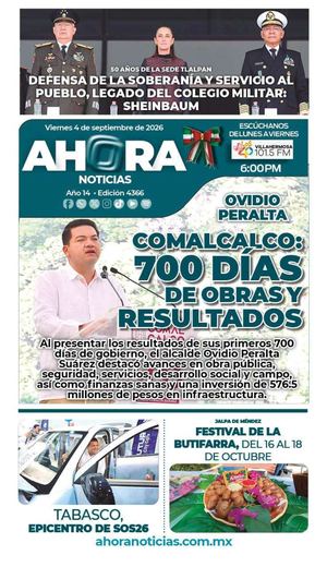 VIERNES 4 DE SEPTIEMBRE DE 2026