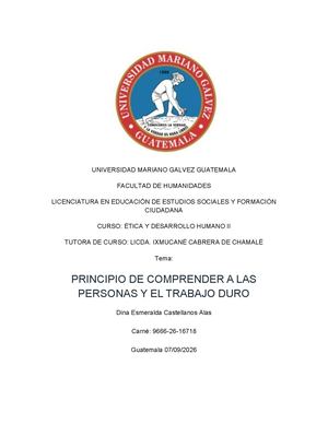 Principio De Comprender A Las Personas Y El Trabajo Duro