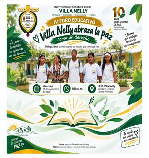 IV Foro Educativo – Villa Nelly abraza la paz como un derecho